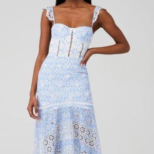 Karina Grimaldi Irma Eyelet Maxi Dress